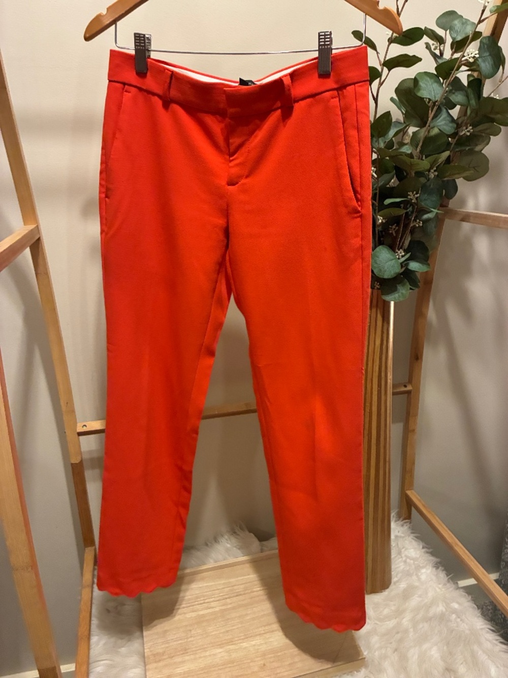 Banana Republic Bright Red Slim Chinos
